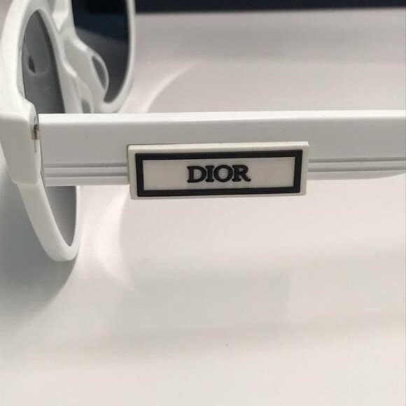 New Authentic Dior White Acetate Sunglasses DIOR B23 R 11 - Picture 13 of 15